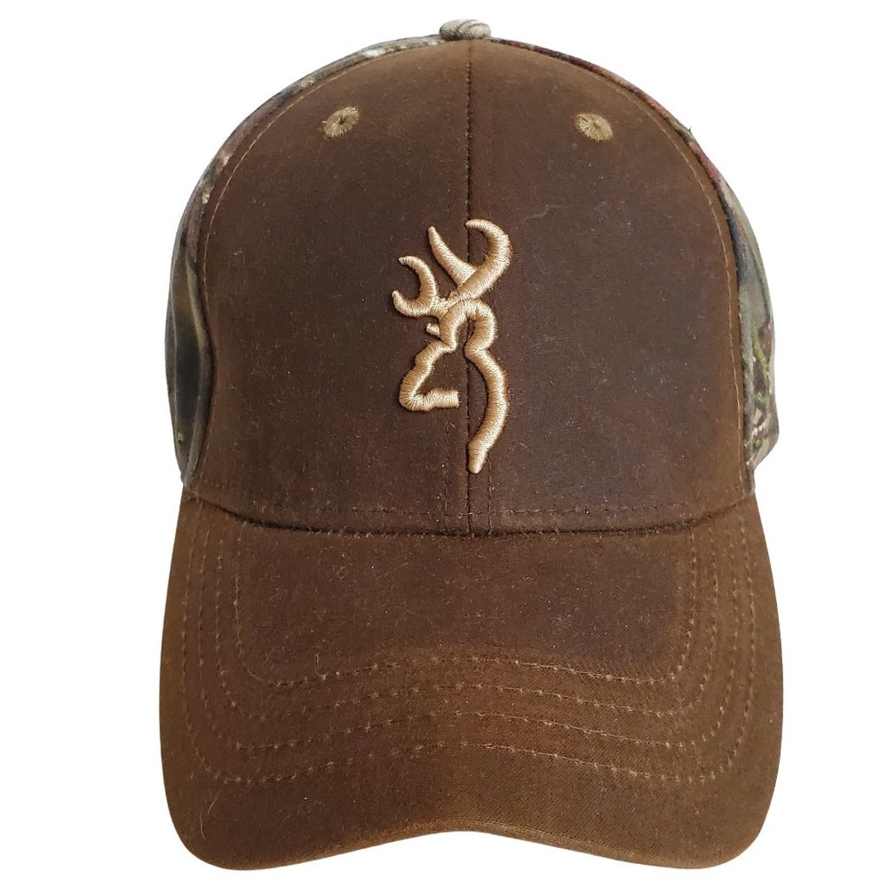 Browning Camouflage Adjustable Baseball Hat Brown Camo Men's One Size Hunting